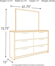 Load image into Gallery viewer, Baystorm - Gray - 3 Pc. - Dresser, Mirror, Queen Panel Headboard