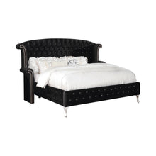 Load image into Gallery viewer, Deanna Bedroom Collection - Black - Deanna California King Tufted Upholstered Bed Black