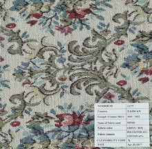 Load image into Gallery viewer, Accents : Ottomans - Multi-color - Upholstered Foot Stool Beige And Green