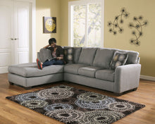 Load image into Gallery viewer, Zella - Charcoal - 3 Pc. - Left Arm Facing Corner Chaise, Right Arm Facing Sofa Sectional, Laney Table Set