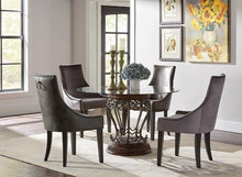 Load image into Gallery viewer, Phelps Collection - Grey Wet Velvet - Phelps Upholstered Demi Wing Chairs Grey (Set of 2)