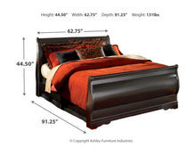 Load image into Gallery viewer, Huey Vineyard - Black - 6 Pc. - Dresser, Mirror, Chest, Queen Sleigh Bed