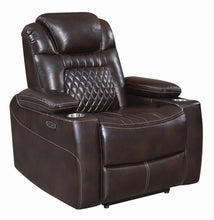 Load image into Gallery viewer, Korbach Motion Collection - Espresso - Korbach Upholstered Power^2 Recliner Espresso