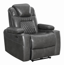 Load image into Gallery viewer, Korbach Motion Collection - Charcoal - Korbach Upholstered Power^2 Recliner Charcoal