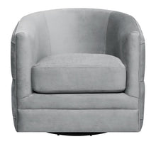 Load image into Gallery viewer, Silver - Upholstered Swivel Accent Chair Grey