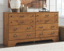 Load image into Gallery viewer, Bittersweet - Light Brown - 7 Pc. - Dresser, Mirror, Queen Panel Bed, 2 Nightstands