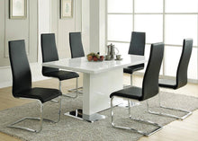 Load image into Gallery viewer, Nameth Collection - Anges T-shaped Pedestal Dining Table Glossy White