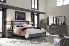 Load image into Gallery viewer, Baystorm - Gray - 6 Pc. - Dresser, Mirror, King Panel Bed with 2 Storage Drawers