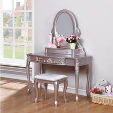 Load image into Gallery viewer, Caroline Collection - Caroline 1-drawer Vanity Desk Metallic Lilac