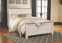 Load image into Gallery viewer, Willowton - Whitewash - King Panel Bed
