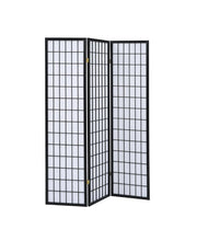 Load image into Gallery viewer, White - 3-panel Folding Screen Black And White