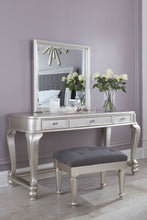 Load image into Gallery viewer, Coralayne - Silver - Upholstered Stool (1/CN)