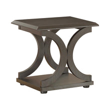 Load image into Gallery viewer, Living Room: Wood Top Occasional Tables - C-shaped Base End Table Cappuccino
