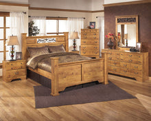 Load image into Gallery viewer, Bittersweet - Light Brown - 6 Pc. - Dresser, Mirror, Queen Poster Bed