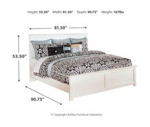 Load image into Gallery viewer, Bostwick Shoals - White - 5 Pc. - Dresser, Mirror, King Panel Bed