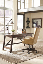 Load image into Gallery viewer, Baldridge - Rustic Brown - 2 Pc. - Large Leg Desk, Upholstered Swivel Desk Chair