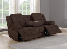 Load image into Gallery viewer, Brown - Waterbury Upholstered Motion Sofa Brown