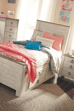 Load image into Gallery viewer, Willowton - Whitewash - Twin Panel Headboard