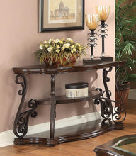 Load image into Gallery viewer, Living Room :traditional Occasional Tables - Sir Rawlinson Sofa Table Deep Merlot And Clear