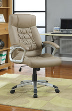 Load image into Gallery viewer, Home Office : Chairs - Taupe - Adjustable Height Office Chair Taupe And Silver