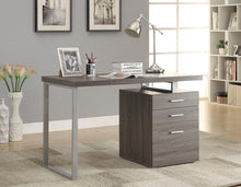 Load image into Gallery viewer, Brennan Desk - 3-drawer Brennan Office Desk Weathered Grey
