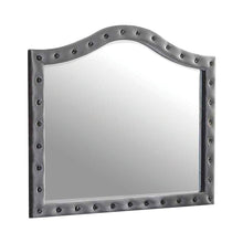 Load image into Gallery viewer, Deanna Bedroom Collection - Grey - Deanna Button Tufted Mirror Grey