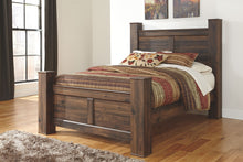 Load image into Gallery viewer, Quinden - Dark Brown - Queen Poster Bed