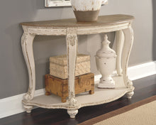 Load image into Gallery viewer, Realyn - White/Brown - Sofa Table