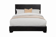 Load image into Gallery viewer, Conner Collection - Black - Conner Twin Upholstered Panel Bed Black