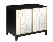 Load image into Gallery viewer, 2-door Rectangular Server Black And Gold