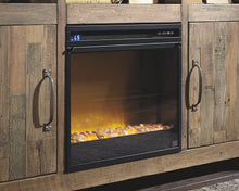 Load image into Gallery viewer, Entertainment Accessories - Black - Fireplace Insert Glass/Stone