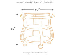 Load image into Gallery viewer, Coralayne - Silver Finish - Round End Table