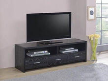 Load image into Gallery viewer, Living Room : Tv Consoles - 62" 3-drawer Tv Console Black Oak