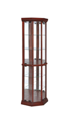 Load image into Gallery viewer, 6-shelf Corner Curio Cabinet Medium Brown