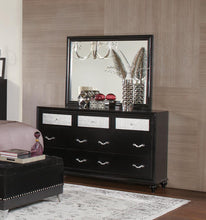 Load image into Gallery viewer, Barzini Bedroom Collection - Barzini 7-drawer Rectangular Dresser Black