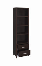 Load image into Gallery viewer, Living Room : Tv Consoles - 2-drawer Media Tower Cappuccino