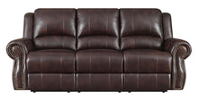 Load image into Gallery viewer, Sir Rawlinson Motion Collection - Dark Brown - Sir Rawlinson Nailhead Trim Motion Sofa Dark Brown