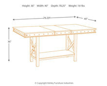 Load image into Gallery viewer, Collenburg - Dark Brown - RECT DRM Counter EXT Table
