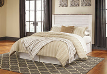 Load image into Gallery viewer, Willowton - Whitewash - 5 Pc. - Dresser, Mirror, Queen Panel Headboard, 2 Nightstands