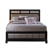 Load image into Gallery viewer, Barzini Bedroom Collection - Grey - Barzini California King Upholstered Bed Black And Grey