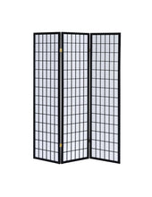 Load image into Gallery viewer, White - 3-panel Folding Screen Black And White