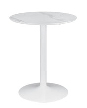 Load image into Gallery viewer, Arkell Round Pedestal Counter Height Table White