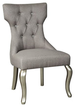 Load image into Gallery viewer, Coralayne - Silver/White - Dining UPH Side Chair (2/CN)