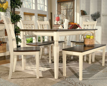 Load image into Gallery viewer, Whitesburg - Brown/Cottage White - Large Dining Room Bench