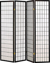 Load image into Gallery viewer, White - 4-panel Folding Screen Black And White