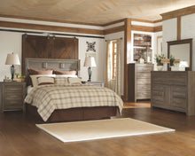 Load image into Gallery viewer, Juararo - Dark Brown - Queen Panel Headboard