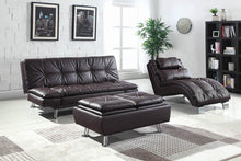 Load image into Gallery viewer, Accents : Chaises - Dark Brown - Dilleston Upholstered Chaise Brown