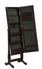 Load image into Gallery viewer, Jewelry Cheval Mirror With Drawers Cappuccino