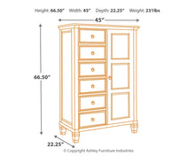 Load image into Gallery viewer, Prentice - White - Door Chest
