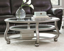 Load image into Gallery viewer, Coralayne - Silver Finish - Oval Cocktail Table
